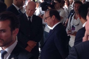 Le président de la République François Hollande à l'île de La Réunion