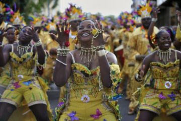 Fort de France, Martinique. Street carnival, 4 days event with