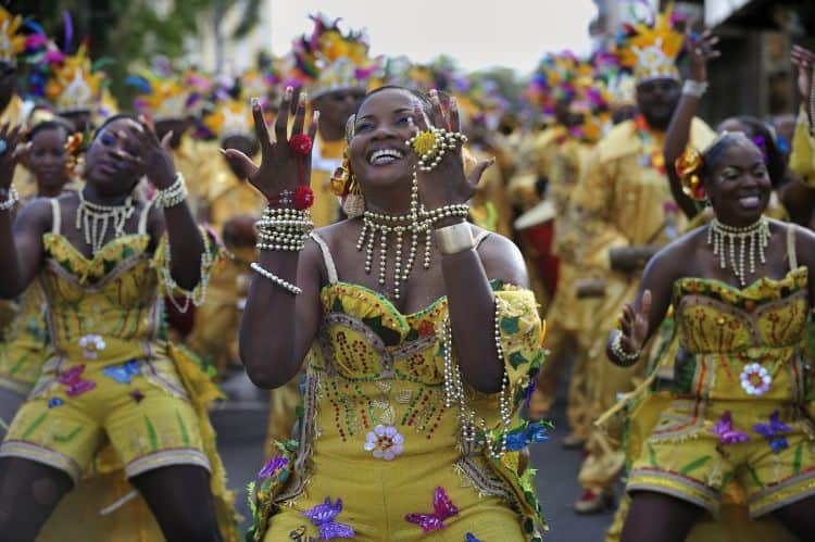Fort de France, Martinique. Street carnival, 4 days event with