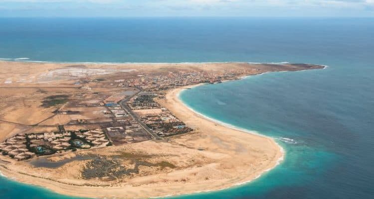 Aerial view of Santa Maria in Sal Island, Cape Verde - International Magazine Kreol Santa Maria in Sal Island