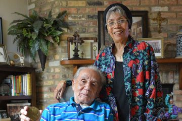 Charles Chenier with his wife, Sonya