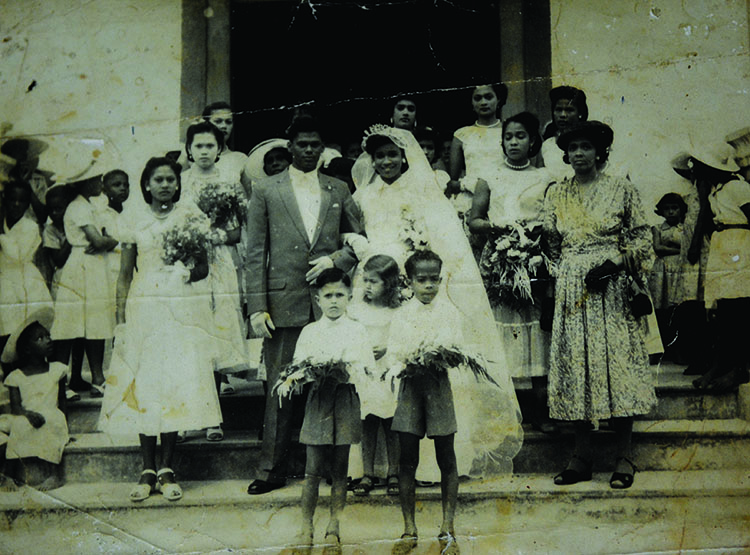 Jean and Violet on their Wedding day - International Magazine Kreol Jean and Violet on their Wedding day, 9th August 1959, Anse Royal, Seychelles