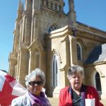 Constance’s daughter Amoy with cousin, Sonya outside church in South Carolin