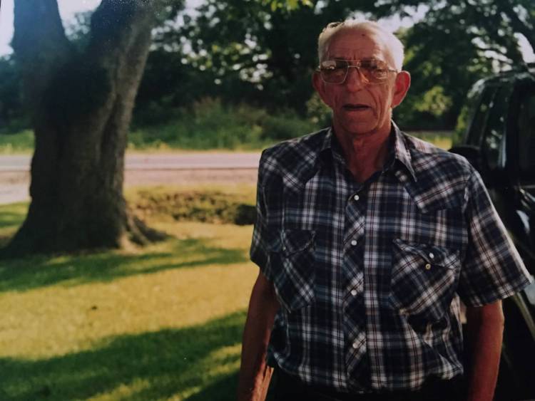 71 Papa in Plaid - International Magazine Kreol This picture best exemplifies T-fra’s laid back character. He was a simple man, who loved to be outdoors enjoying nature. In retirement, he loved riding around his property checking on his pecan trees, which he called his “money makers”, and counting the blooms on his okra crop.