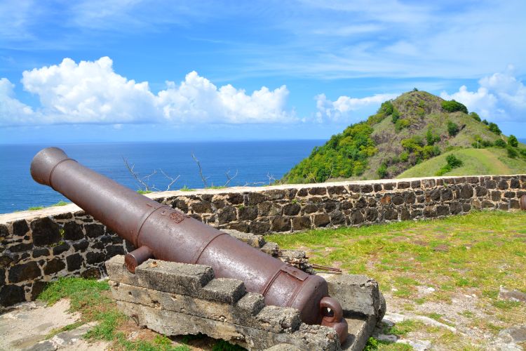 Ruins in Fort Rodney on Pigeon Island, Saint Lucia, Caribbean - International Magazine Kreol Ruins in Fort Rodney on Pigeon Island, Saint Lucia, Caribbean