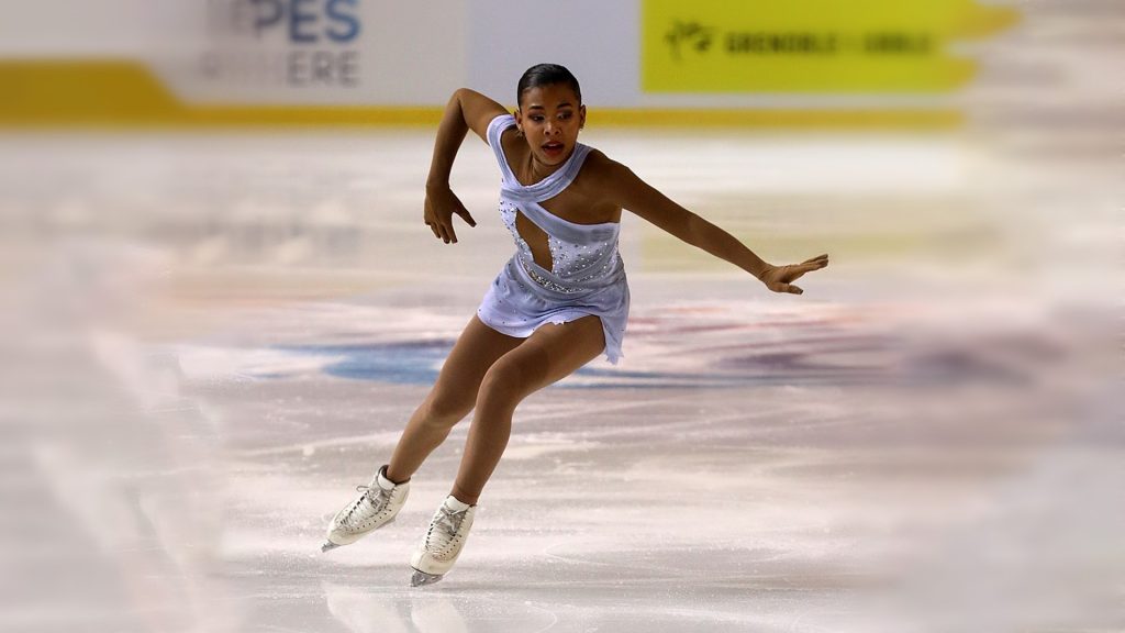 Starr Andrews performing the 2019 Internationaux de France, First African American woman, Figure Skating