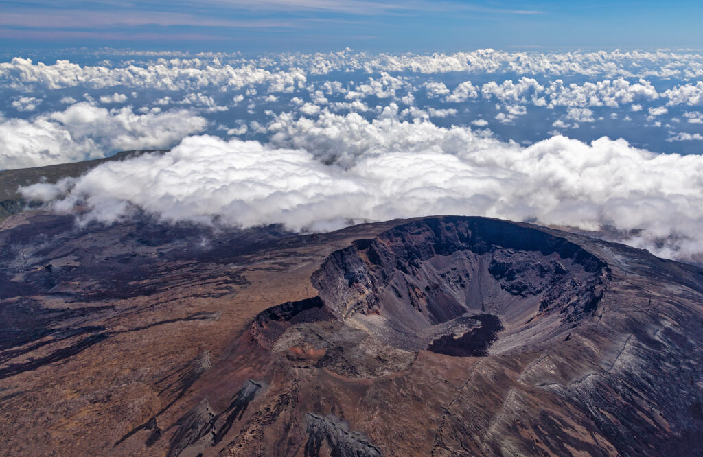AerialViewOfTheVolcanoPitonDeLaFournaiseAt - International Magazine Kreol Réunion Creole