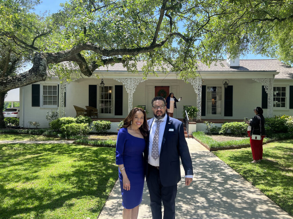 Broussard - International Magazine Kreol rent with his sister Terri Broussard Williams.