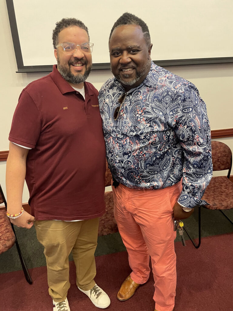 Brent P. Broussard - International Magazine Kreol Brent with his mentor Charles Edwards, CEO of OneTelemed in Lafayette, LA