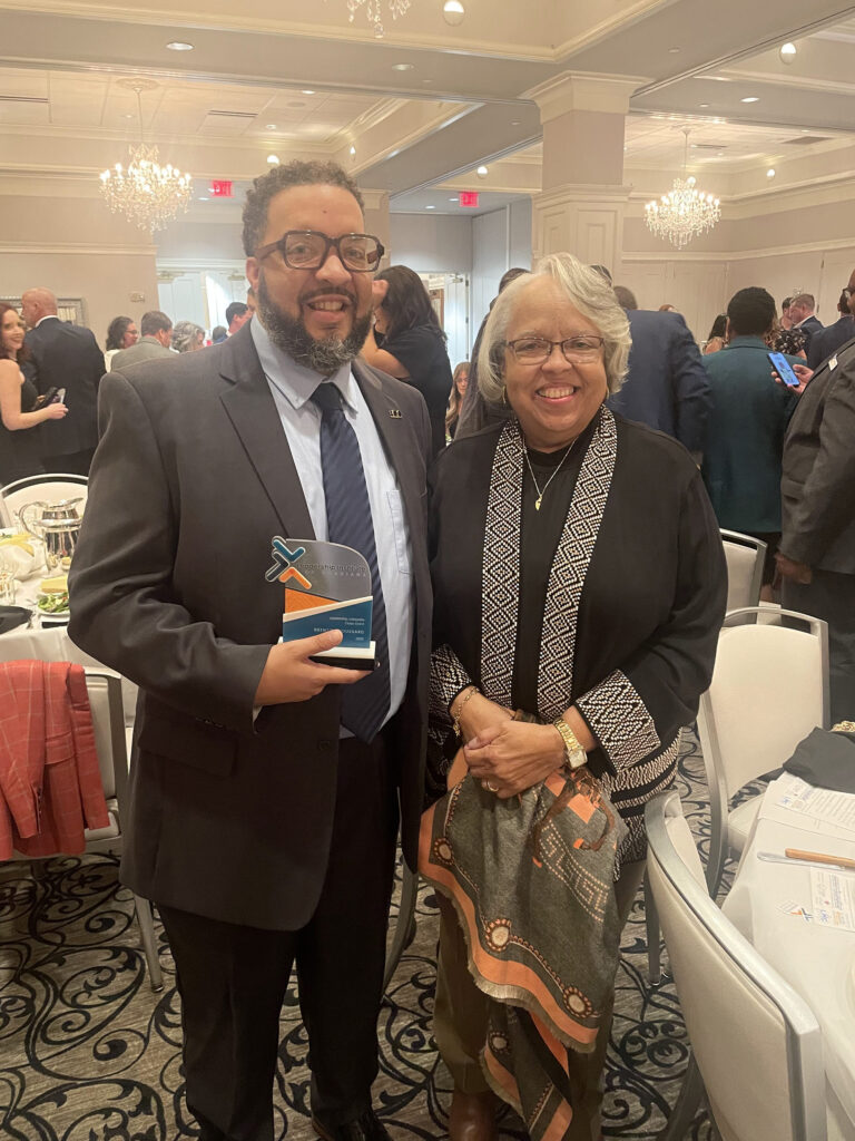 Brent P. Broussard - International Magazine Kreol Brent and his mother at the Leadership Institute of Acadiana award ceremony