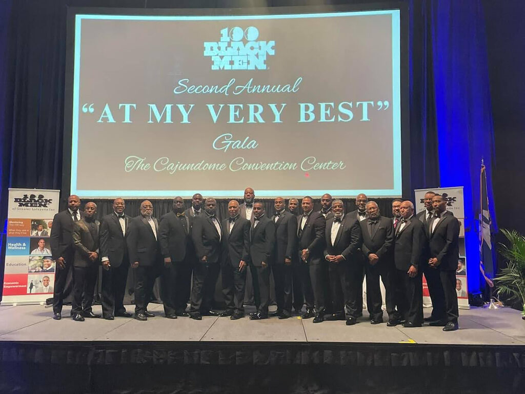 Brent P. Broussard - International Magazine Kreol Members of the 100 Black Men of Greater Lafayette Inc. During “At My Very Best” Gala on November 11, 2023
