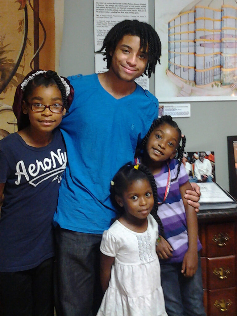 Omar Casimire - International Magazine Kreol Inside the first Katrina National Memorial Museum with four of my seven grandchildren
