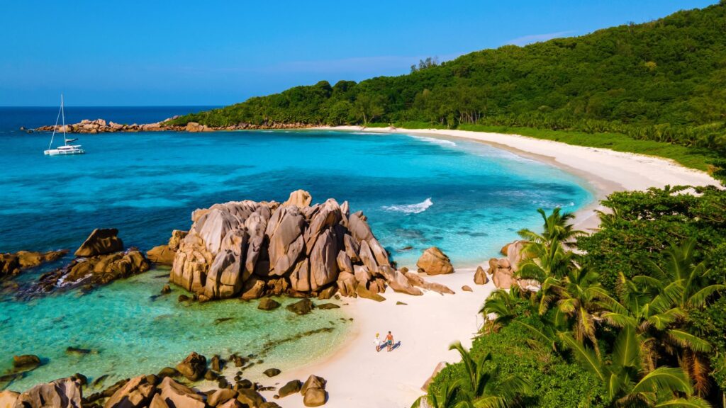 Anse Cocos beach, La Digue Island, Seychelles - International Magazine Kreol Bourbonnais Creole