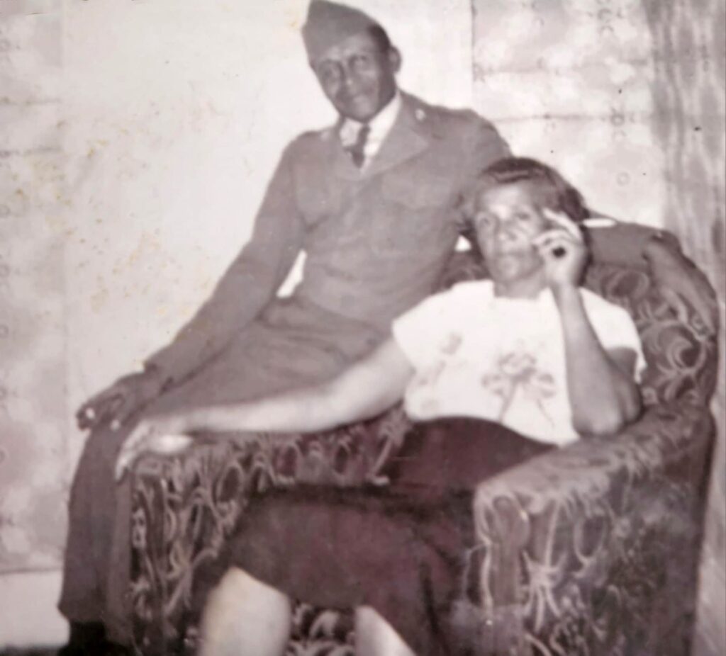 Christopher’s mother’s brother, Uncle Roy, and maternal grandmother, Florence Breaux. - International Magazine Kreol Chris Andrus