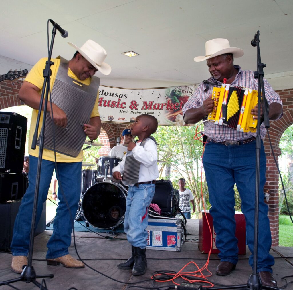 Poncho Chavis and the Magic Sounds, Opelousas Music & Market, 2010 - International Magazine Kreol Poncho & Rellis Chavis