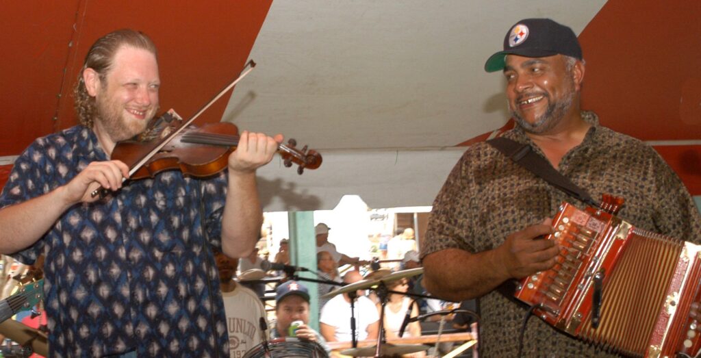 Kevin Wimmer, Preston Frank, Festivals Acadiens, 2003 - International Magazine Kreol Preston Frank