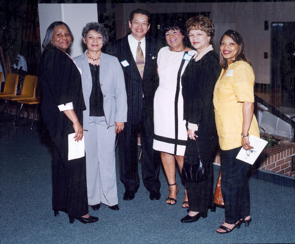 Judge_Thibo073 - International Magazine Kreol Thibodeax with high school classmates at chief judge swearing in