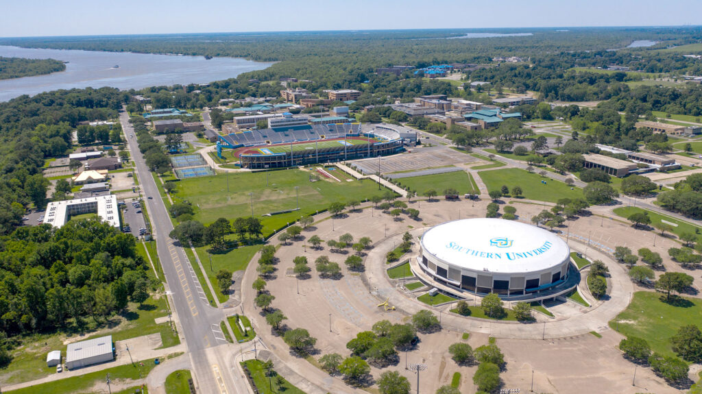 Campus aerial with Minidome copy - International Magazine Kreol Chancellor Pierre