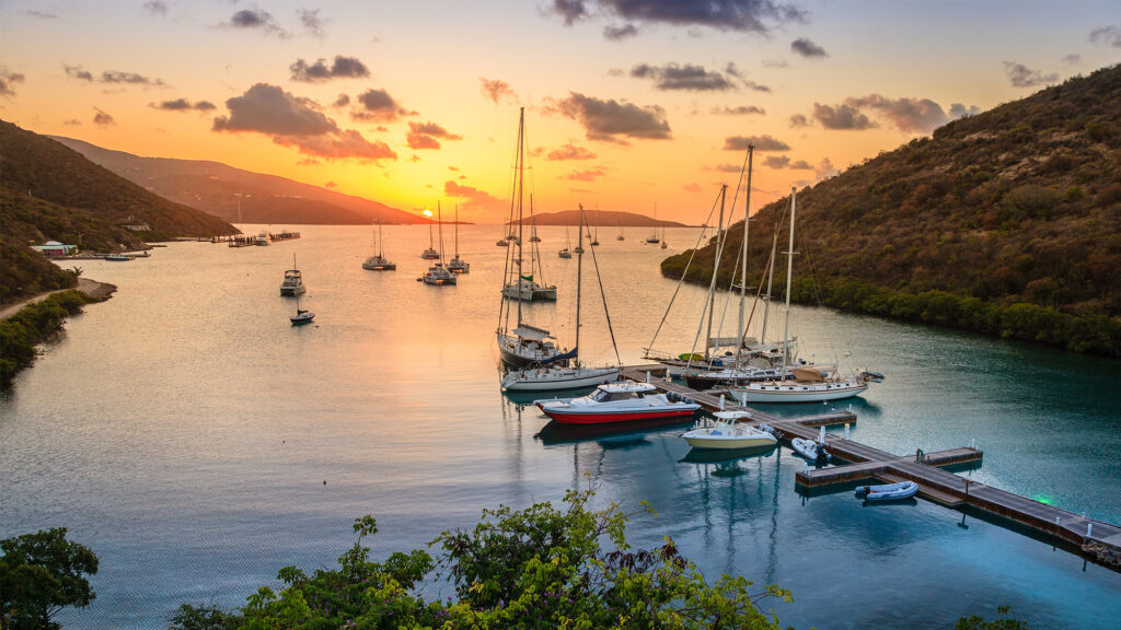 Beautiful sunset scene on the island of Virgin Gorda, BVI. - International Magazine Kreol Beautiful sunset scene on the island of Virgin Gorda, BVI.