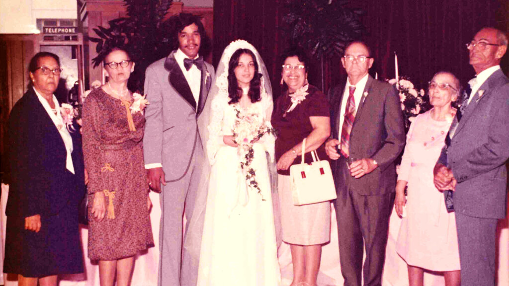 Wedding Day with Grand Parents: Leah Guillaume, Mercy Saizon, Alma & Ernest Rozier, Evelyn & Marshall Honoré, October 6, 1973. - International Magazine Kreol Wedding Day with Grand Parents: Leah Guillaume, Mercy Saizon, Alma & Ernest Rozier, Evelyn & Marshall Honoré, October 6, 1973.